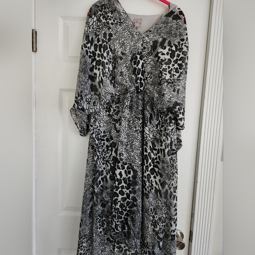 Chicos Animal Print Dress